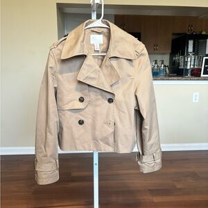 H&M Trench-look Jacket in Beige | Size S